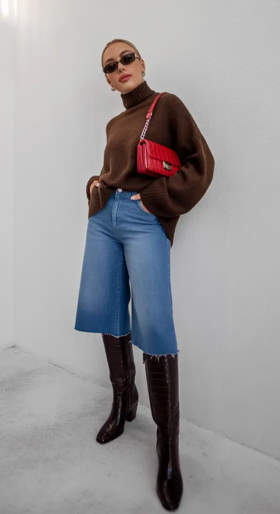 November 2025 Trending Outfits Ideas Cozy Neutrals with a Pop