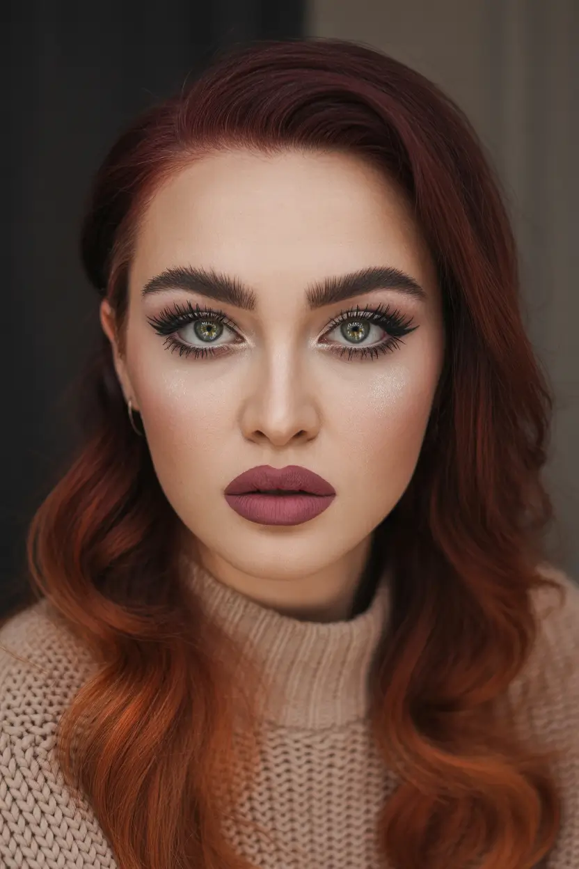 October 2025 Hair Color Trends Burgundy Drama