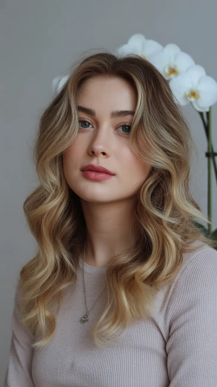 October 2025 Hair Color Trends Soft Beige Blonde Waves