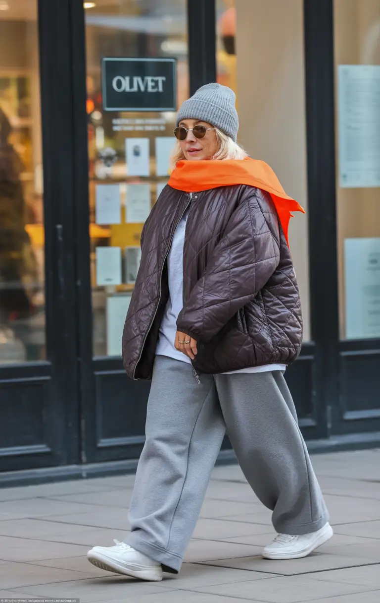 Outfits for Women Over 50 Winter 2025 2026 Cozy Knits with a Shearling Jacket