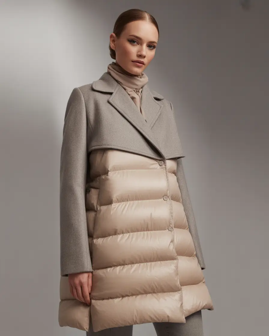 Stylish Classy Winter Outfit Ideas 2025–2026 Two-Tone Sophistication