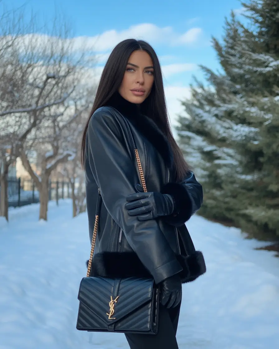 Stylish Winter Outfit Inspo 2025–2026 Monochrome Black Luxe