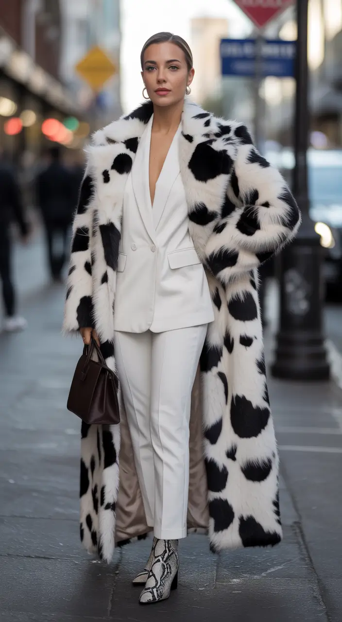 Stylish Winter Outfit Inspo 2025–2026 Bold Black-and-White Drama