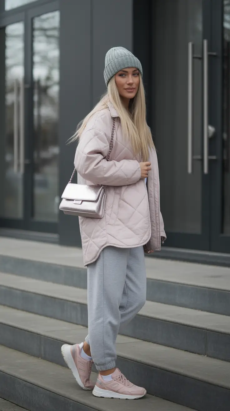 Stylish Winter Outfit Inspo 2025–2026 Sporty Pastel Streetwear