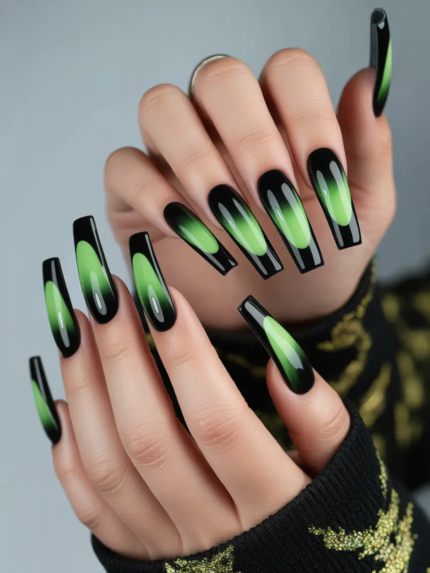 Trendy Fall & Winter Nail Colors 2025–2026 Neon Aurora Vibes