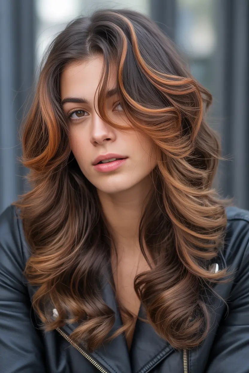Trendy Winter Auburn Hair Colors 2025 2026 Soft Auburn Highlights with Cascading Layers