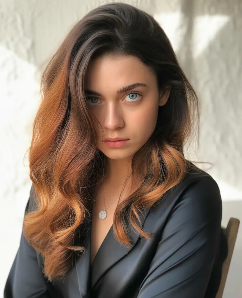 Trendy Winter Auburn Hair Colors 2025 2026 Rich Cinnamon Auburn Waves