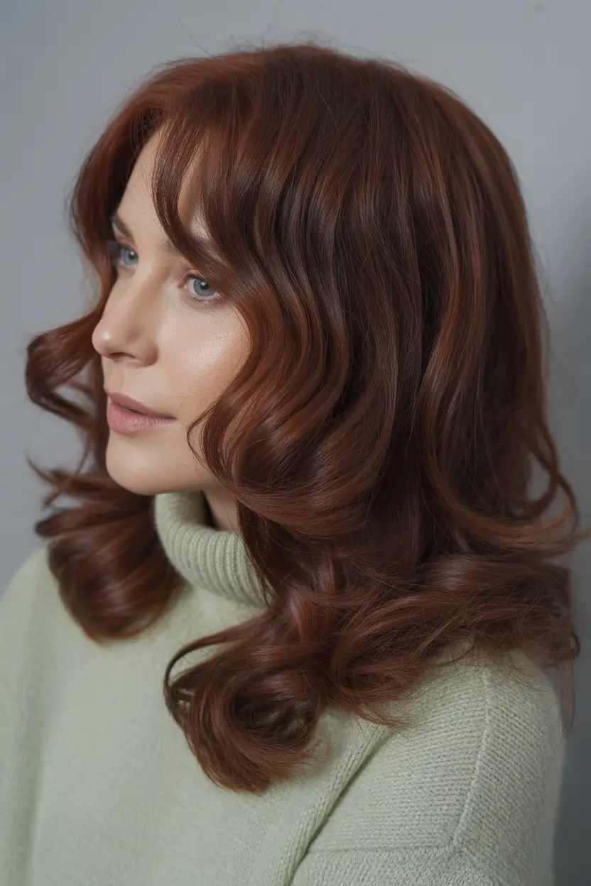 Trendy Winter Auburn Hair Colors 2025 2026 Classic Winter Auburn Curls