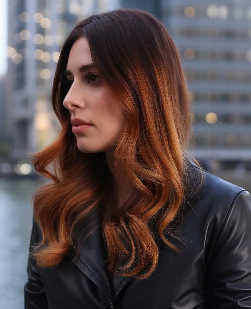 Trendy Winter Auburn Hair Colors 2025 2026 Deep Auburn City Chic