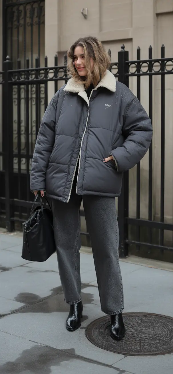 Winter 2025 Trendy Outfit Inspiration Grey-Toned Street Chic