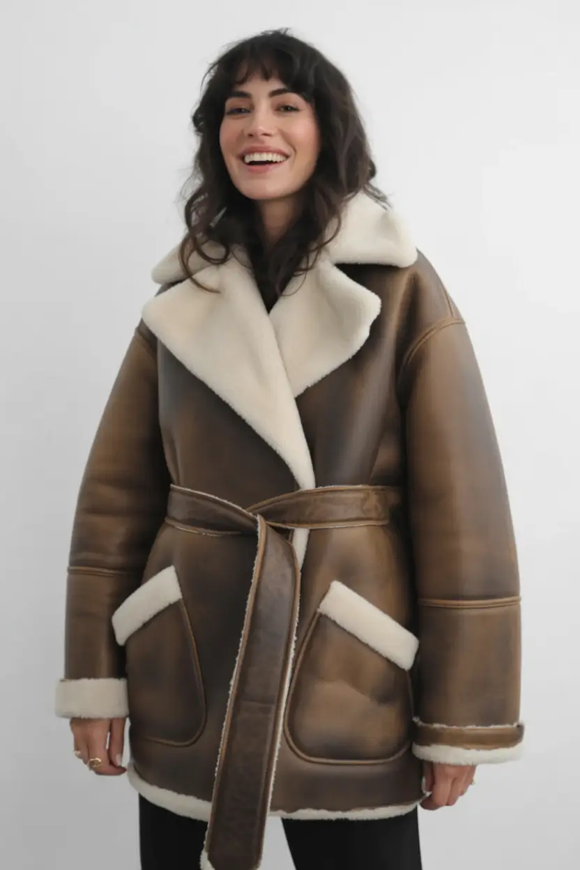 Winter 2025 Trendy Outfit Inspiration Shearling Warmth
