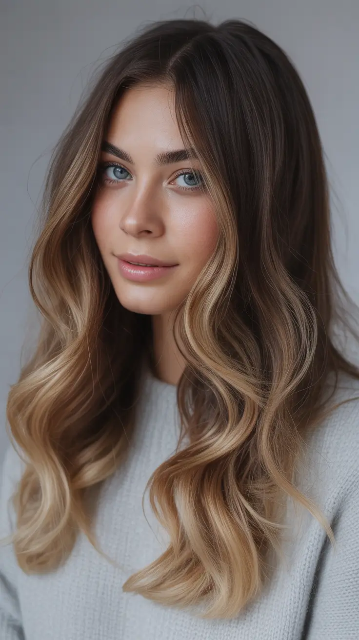 Winter 2025–2026 Hair Colors Ideas for Brunette Pink Ombre