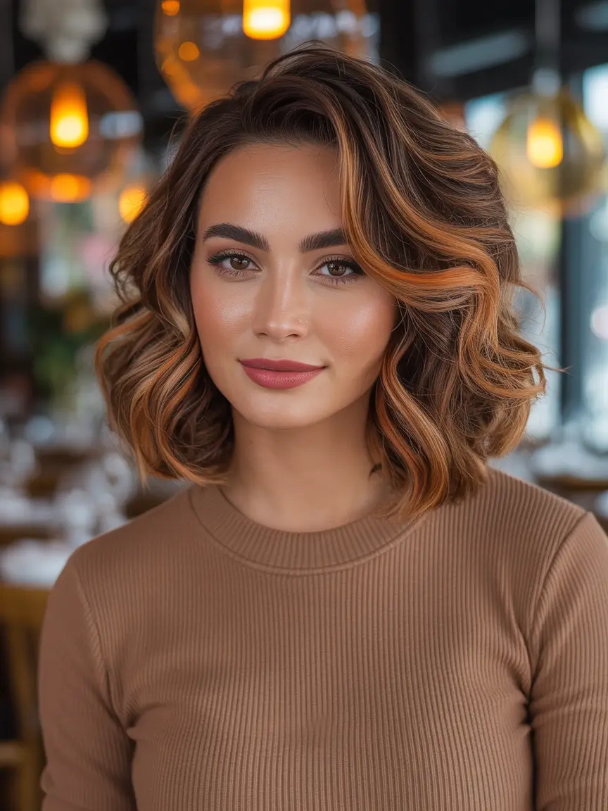 Winter 2025–2026 Hair Colors Ideas for Brunette Medium Length Cute Cuts