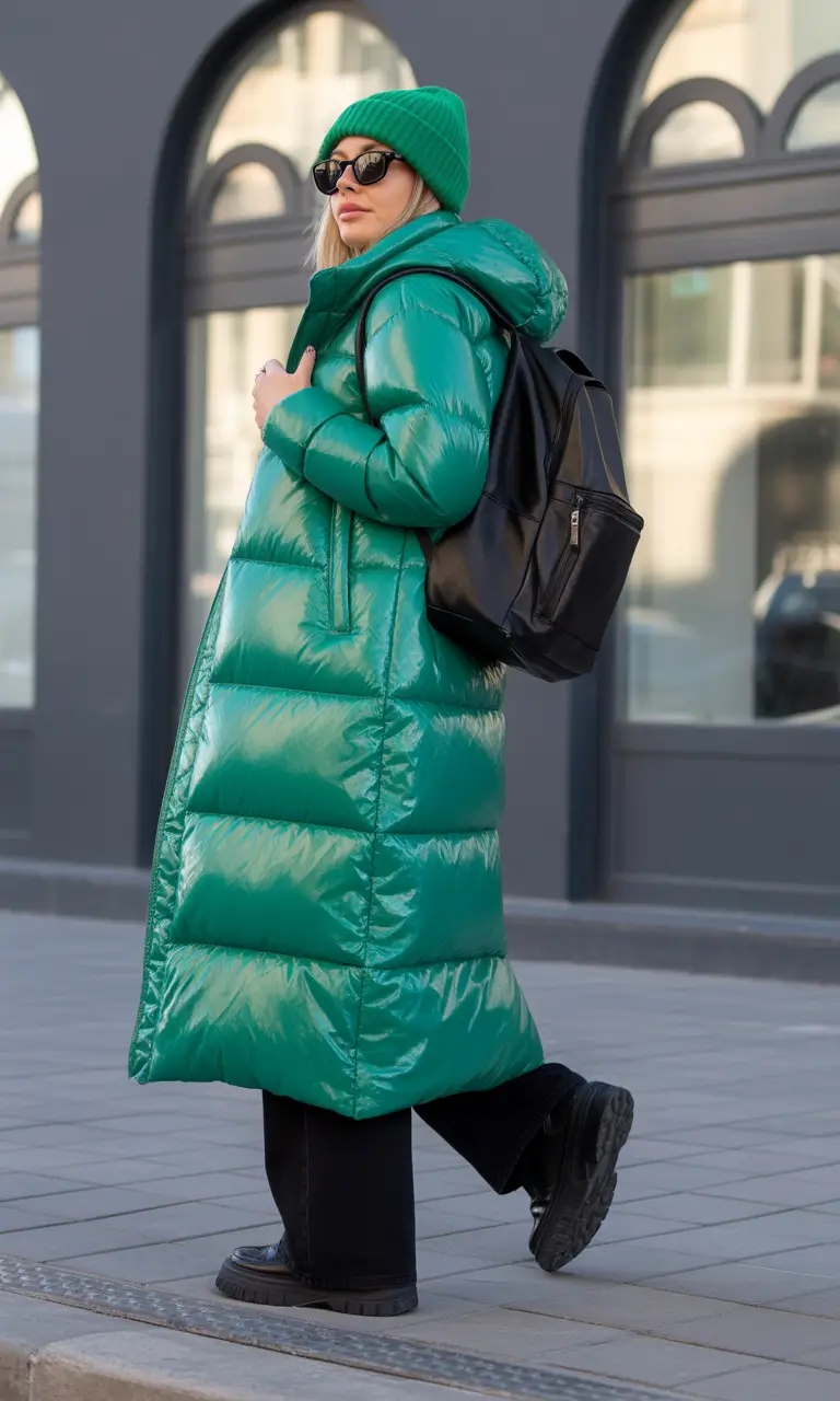 Winter 2025 2026 Outfits Inspiration for Women Emerald Energy in the City