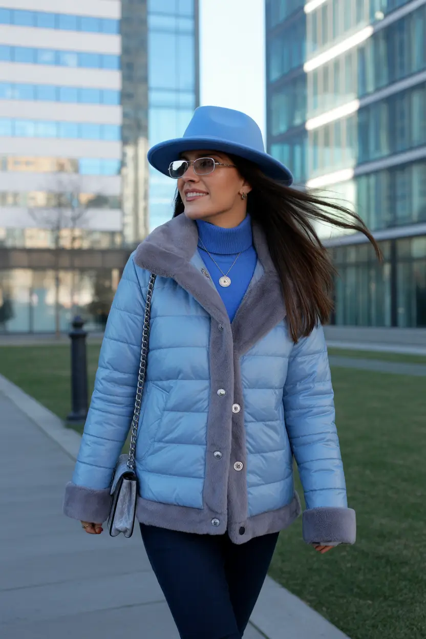Winter 2025 2026 Outfits Inspiration for Women Blue Hues with Confidence