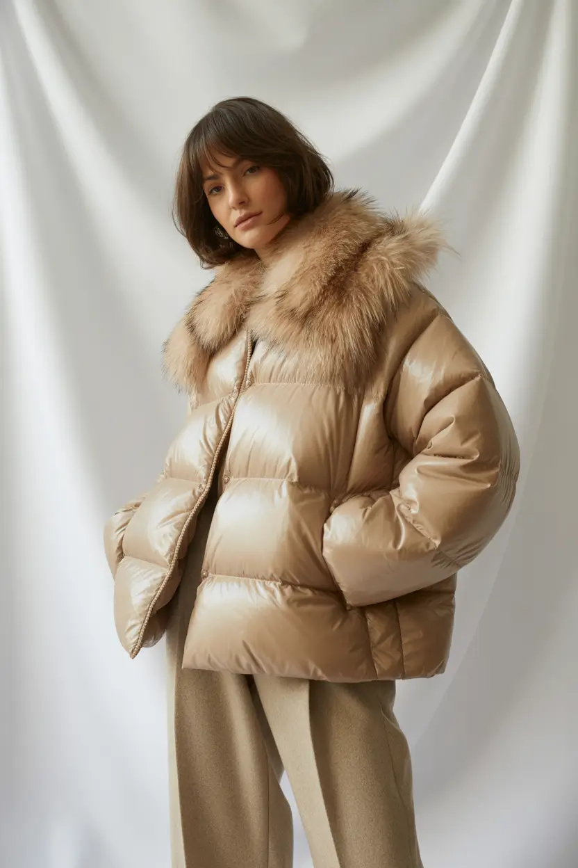 Winter Fashion Outfits Ideas 2025 – 2026 Champagne Fur Luxe