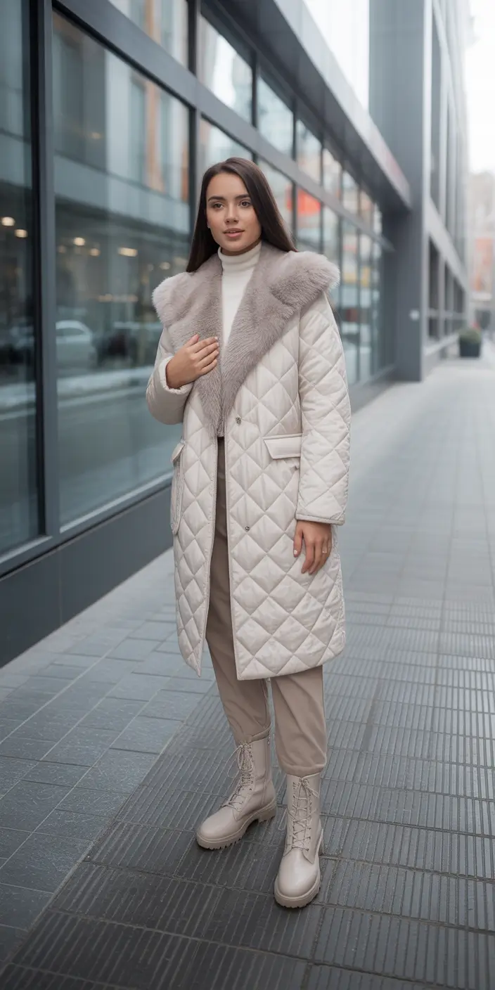 Winter Fashion Outfits Ideas 2025 – 2026 Quilted Neutral Layers