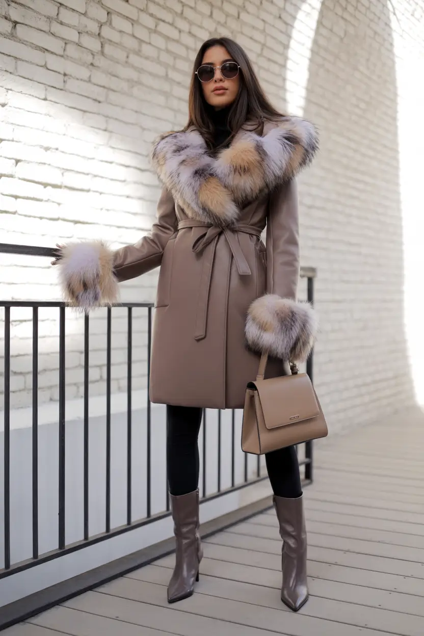 Winter Fashion Outfits Ideas 2025 – 2026 Luxury Taupe Glam