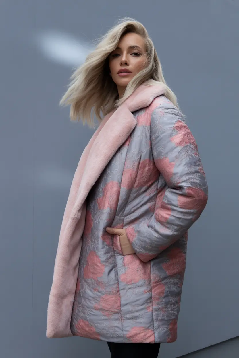 Winter Fashion Outfits Ideas 2025 – 2026 Rosy Metallic Charm