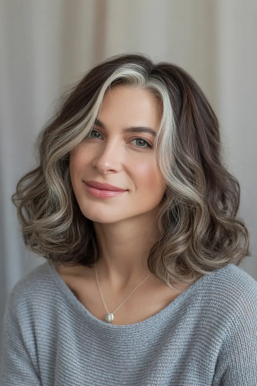Winter Hair Colors 2025–2026 Brunettes Silver Balayage