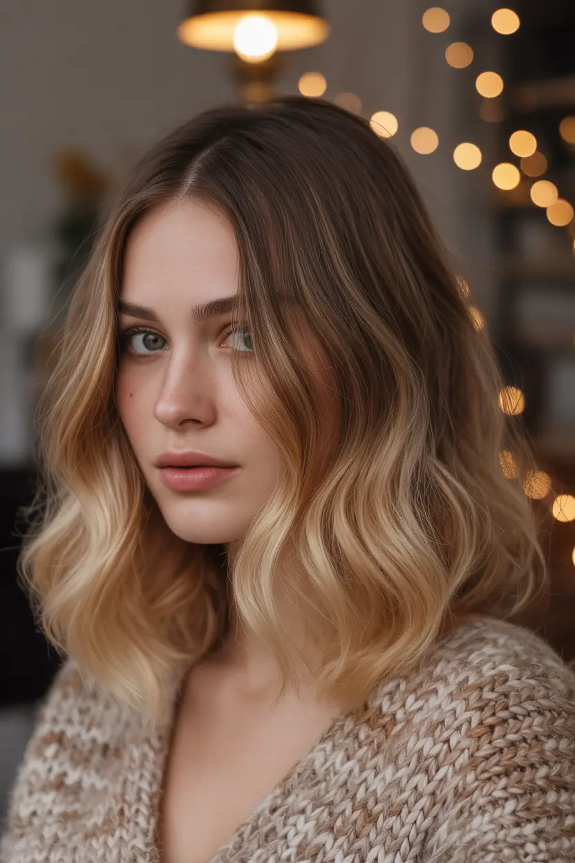 Winter Hair Colors 2025–2026 Brunettes Buttery Blonde Balayage
