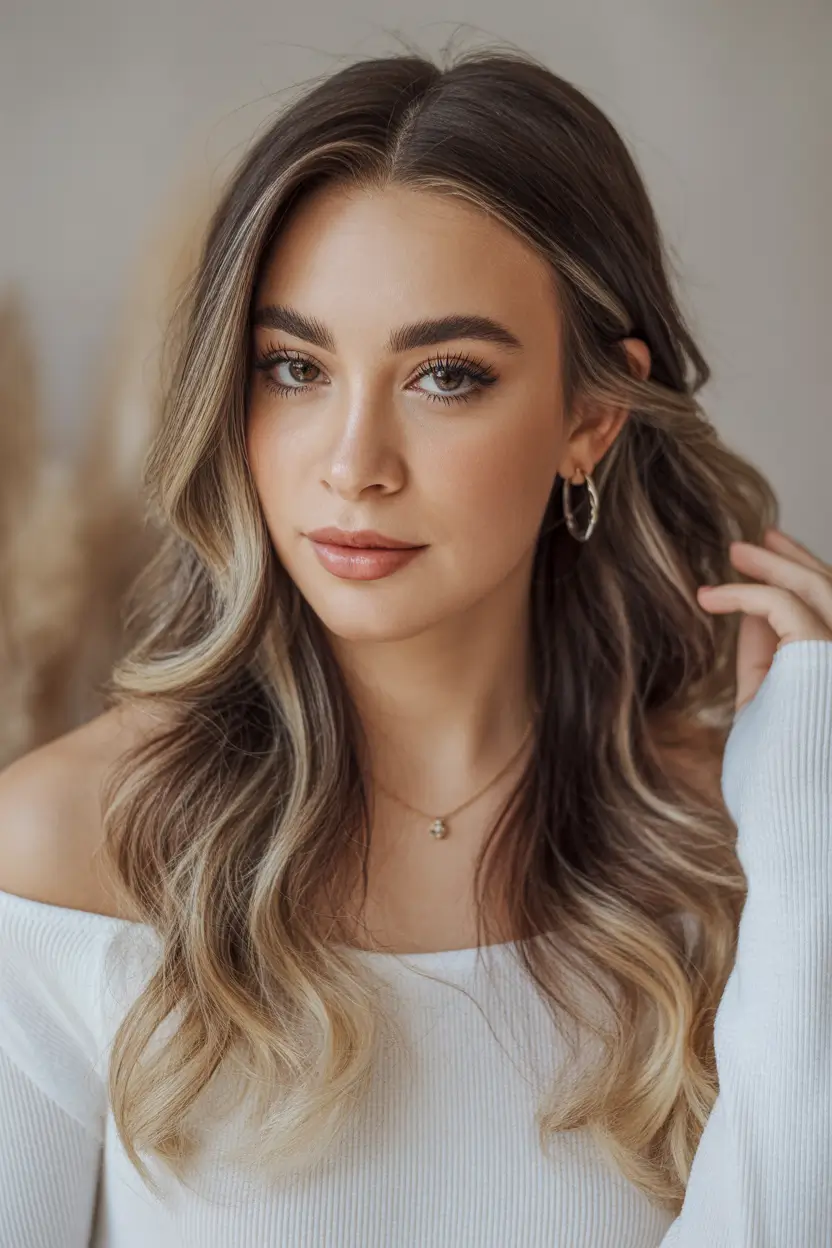 winter hair colors for blondes ideas 2025 2026 Chocolate-Rooted Blonde Melt