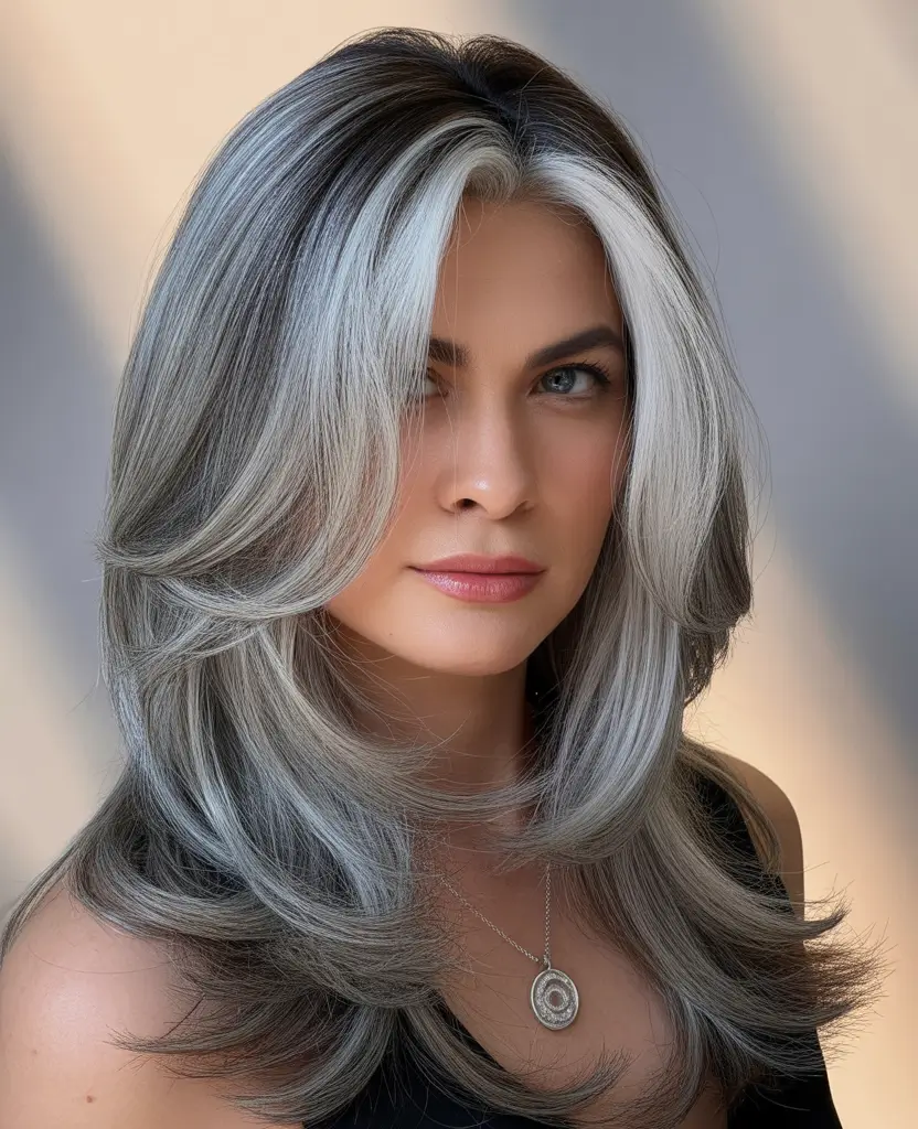 winter hair colors for blondes ideas 2025 2026 Silver-Panel Blonde Layers