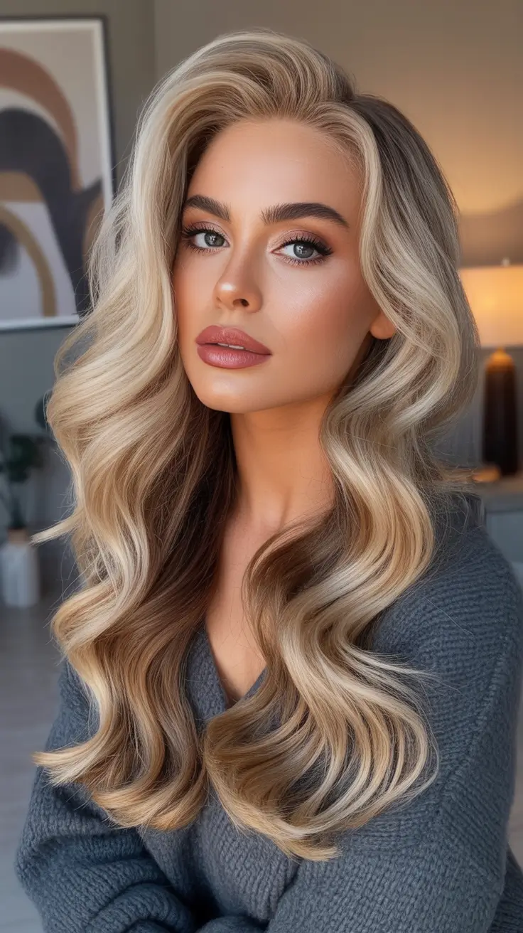 winter hair colors for blondes ideas 2025 2026 Honey-Butter Blonde Balayage