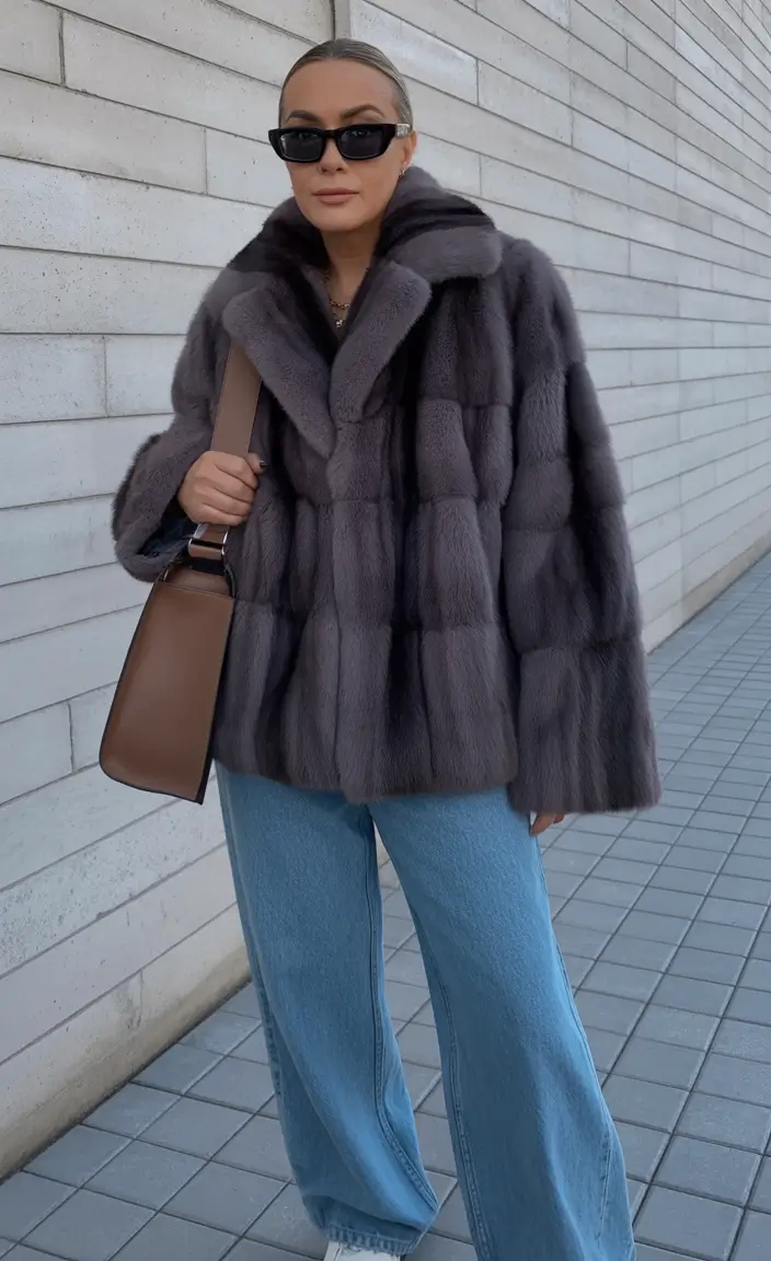 Winter Outfits Over 40 Style Guide 2025 2026 Gray Luxe with Denim Ease