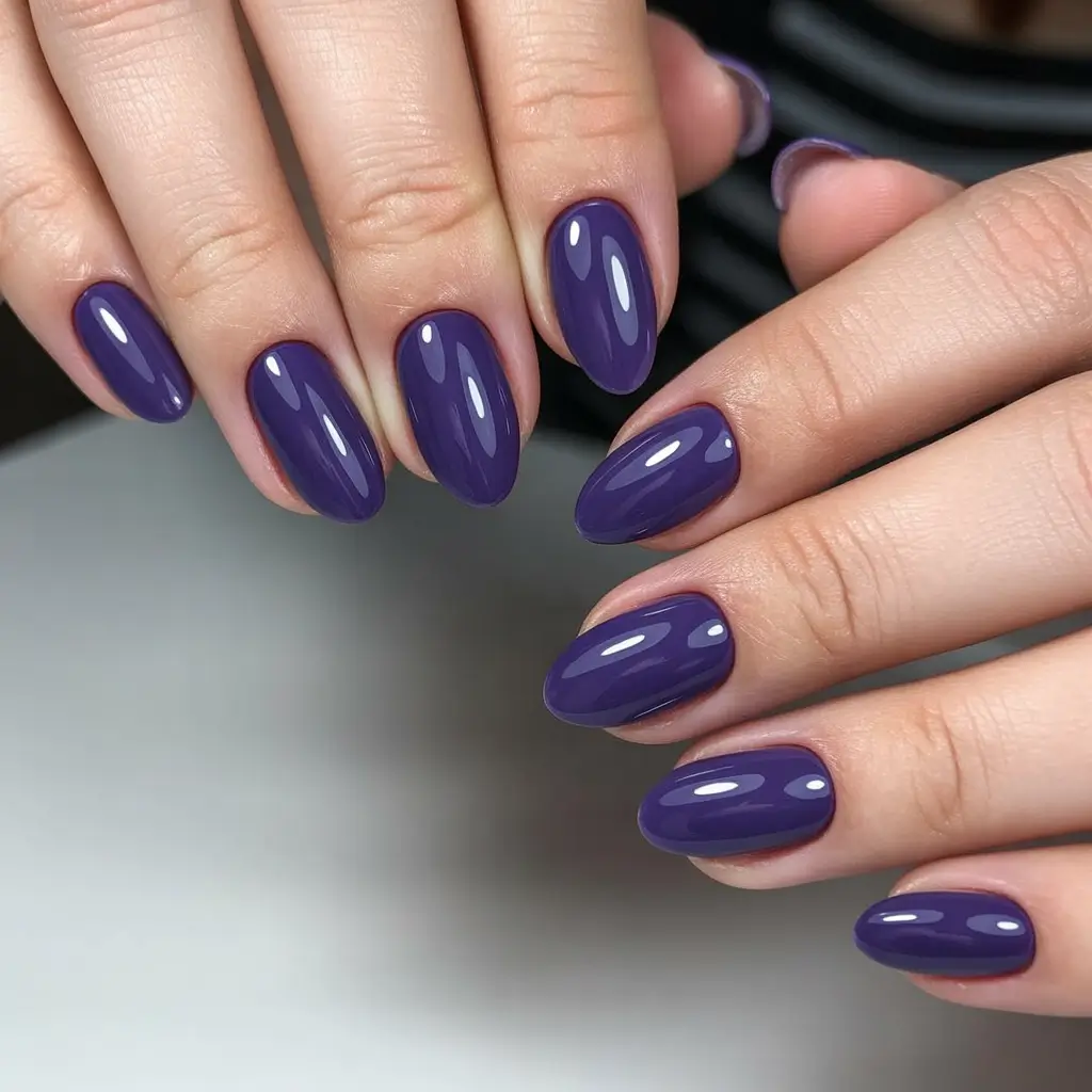 Almond Nail Trends Winter 2025–2026 Amethyst Dream