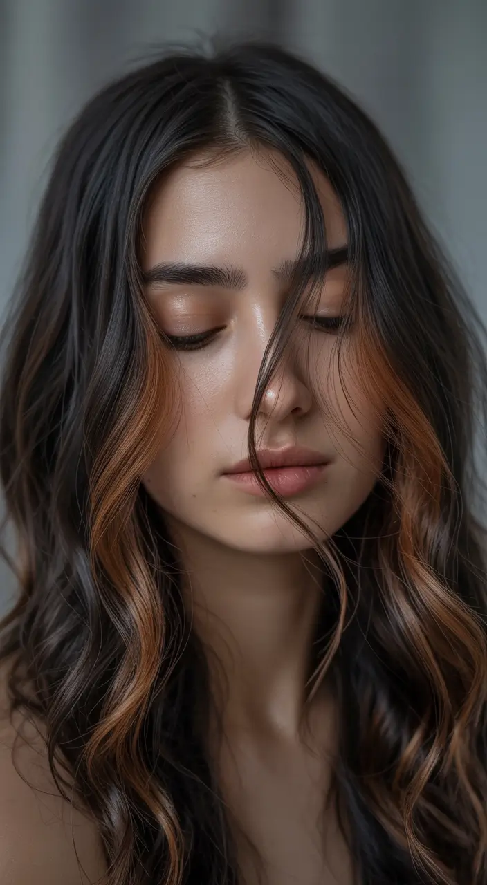 Balayage Hair Color for Winter 2025–2026 Chestnut Ribbons