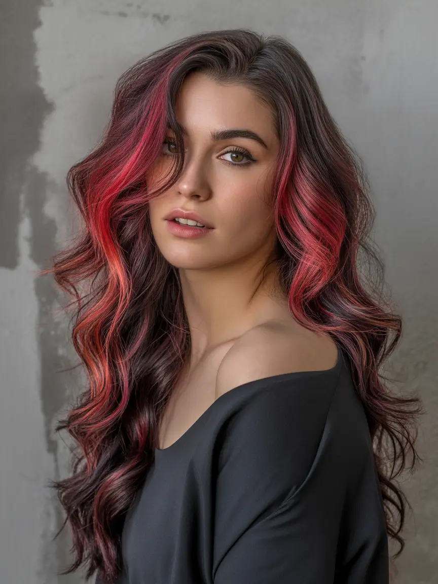 Balayage Hair Color for Winter 2025–2026 Cherry Waves