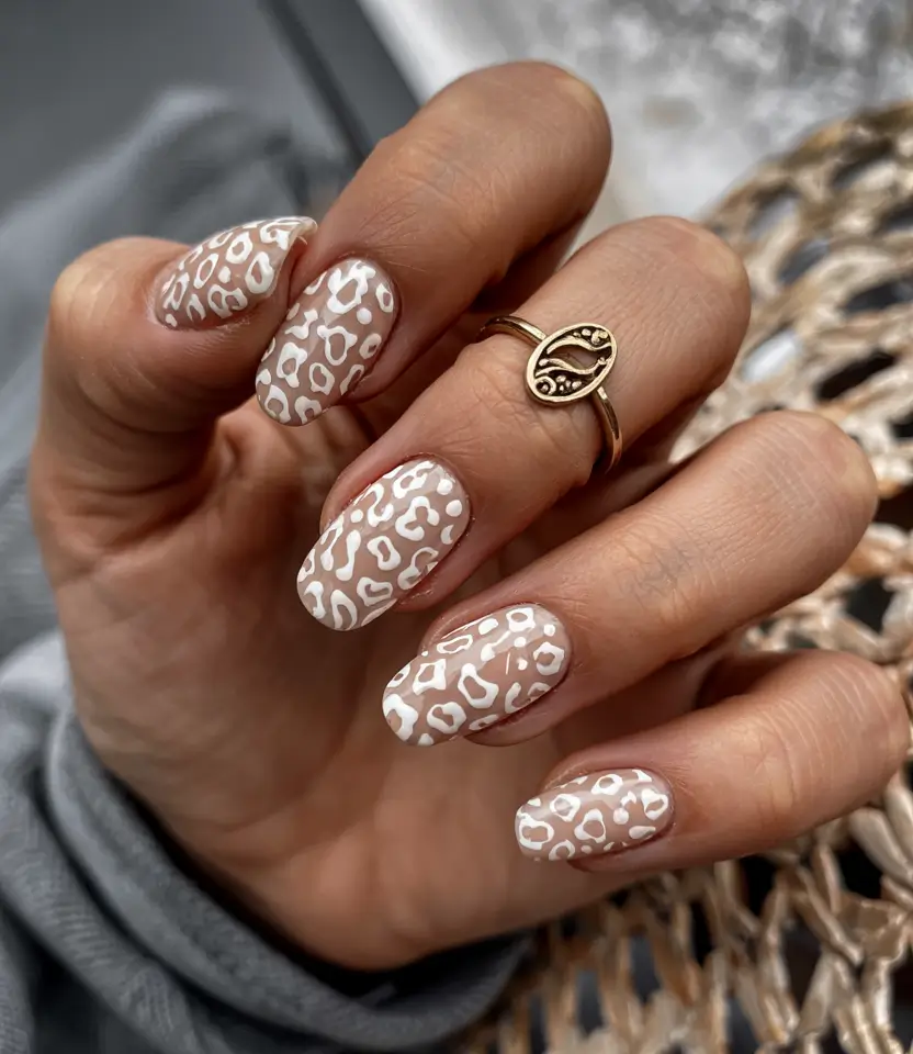 Best Classy Nail Colors Winter 2025–2026 Soft Leopard Neutrals