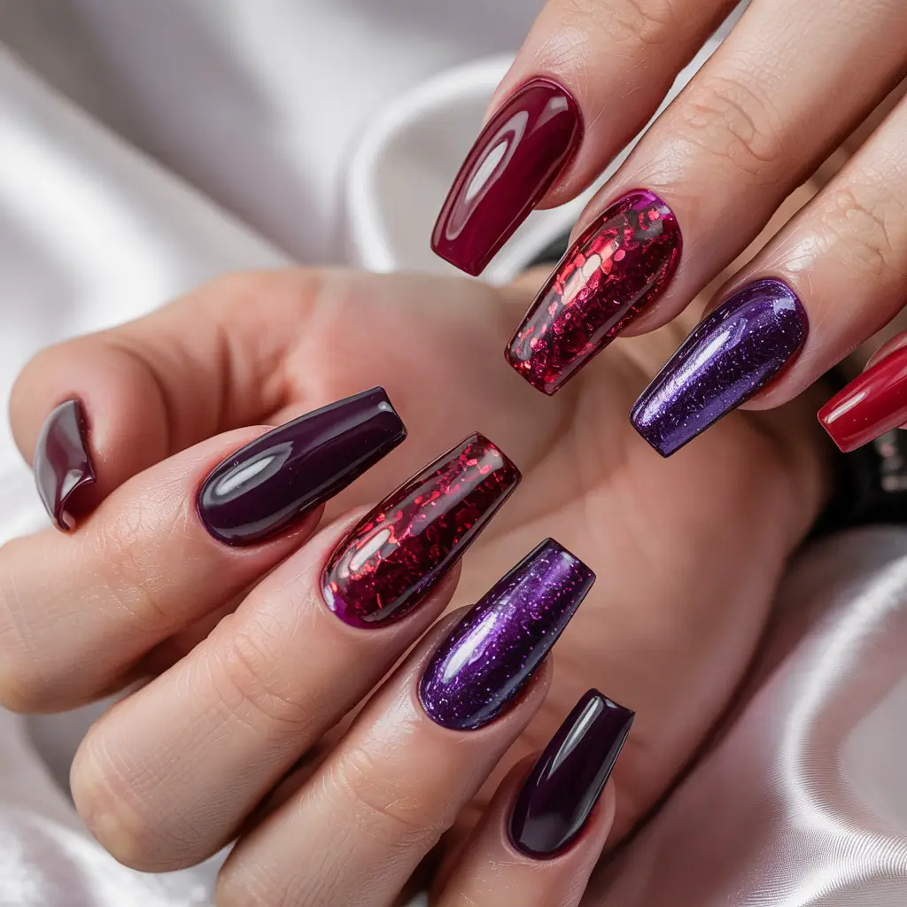 Best Classy Nail Colors Winter 2025–2026 Plum Royale Glam