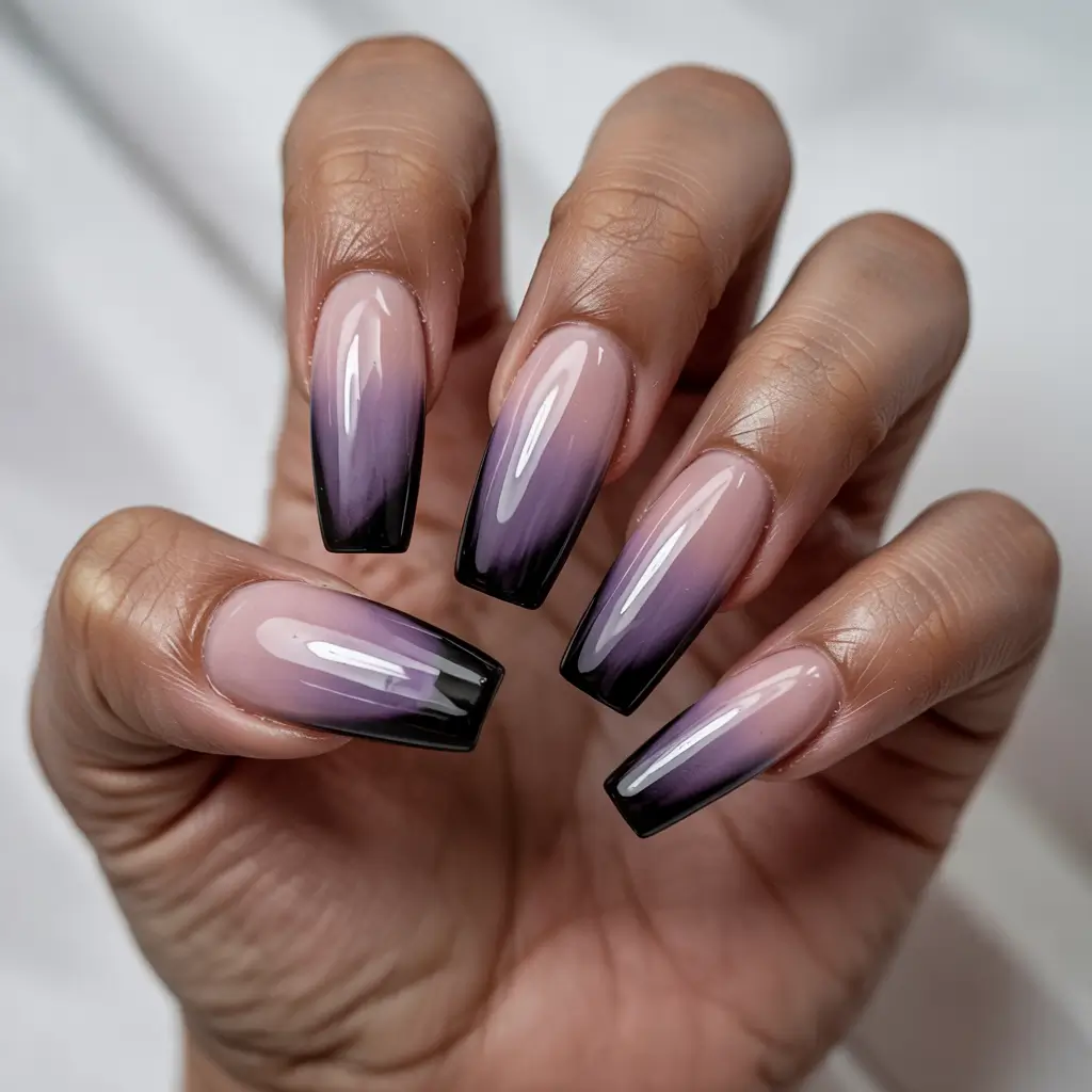 Best Classy Nail Colors Winter 2025–2026 Smoky Ombre French