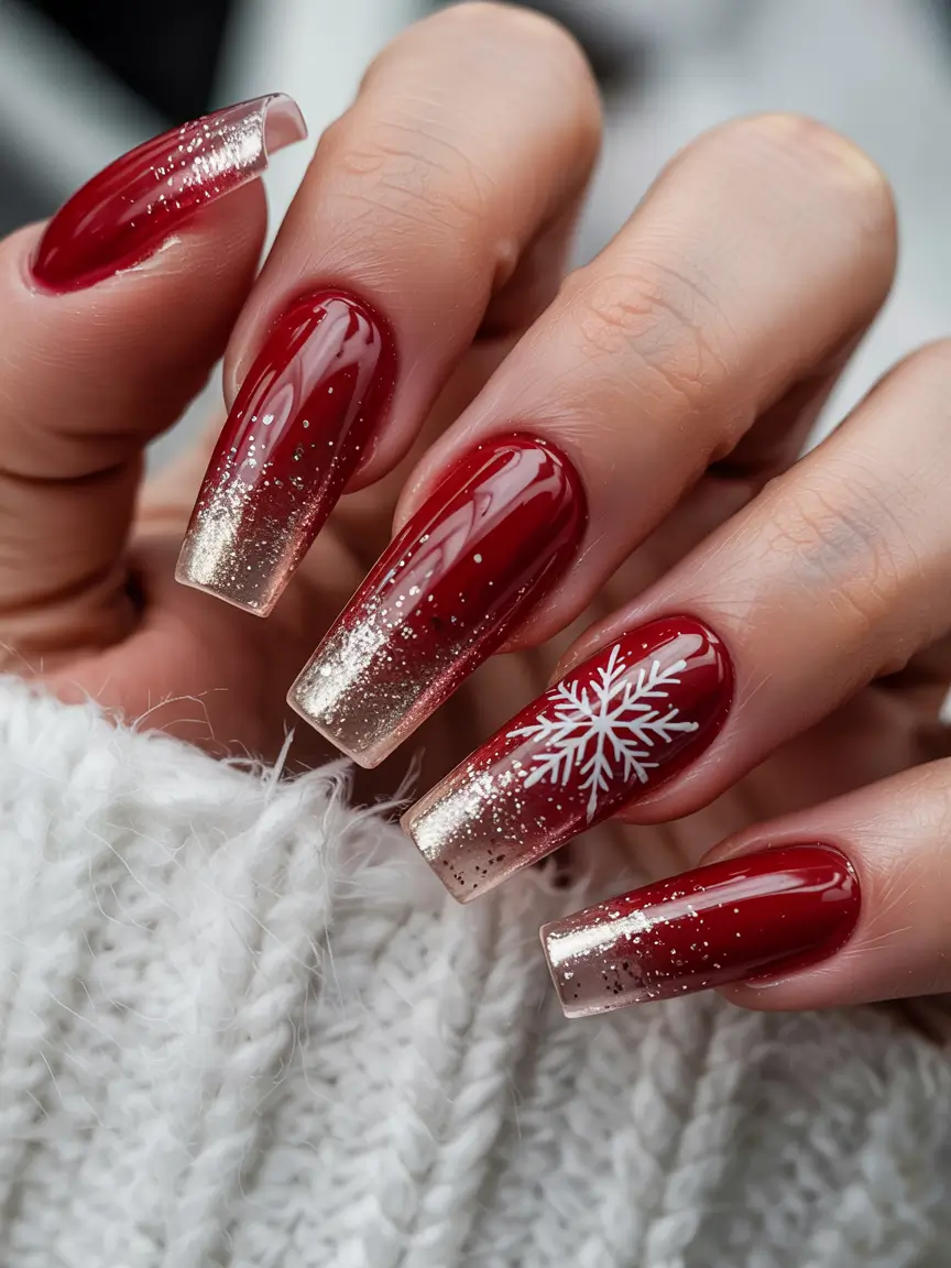 Best Classy Nail Colors Winter 2025–2026 Crimson Frost