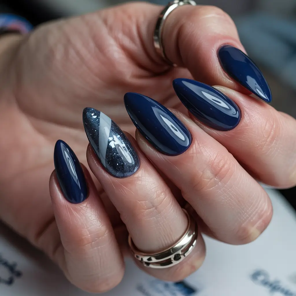 Blue Winter Nails 2025–2026 Blue Moon Lines