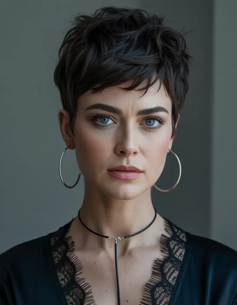 Chic Pixie Haircuts Winter 2025–2026 Inspiration Textured Spiky Pixie