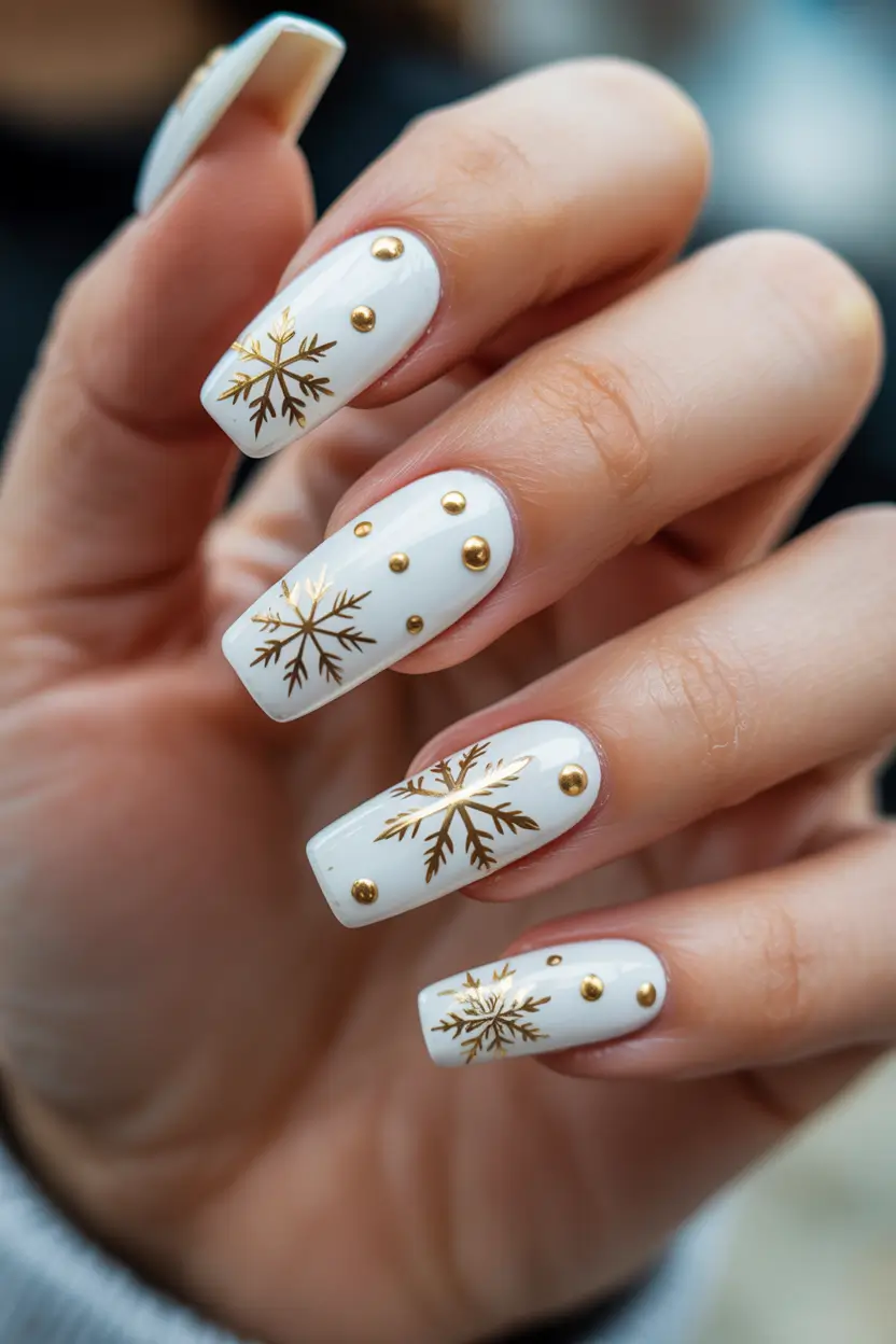 christmas-nails-acrylic-white-snowflake