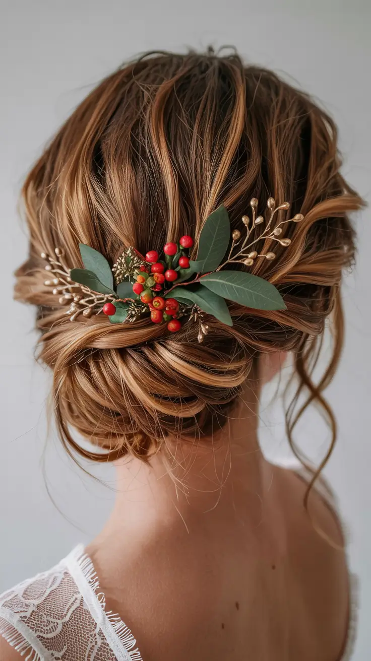 Christmas Party Hairstyles 2025 Romantic Chignon