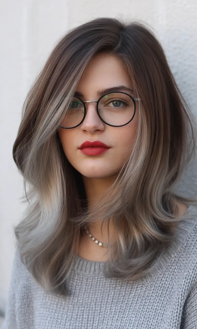 Cute Winter Haircuts 2025–2026 Smoky Ash Medium Bob