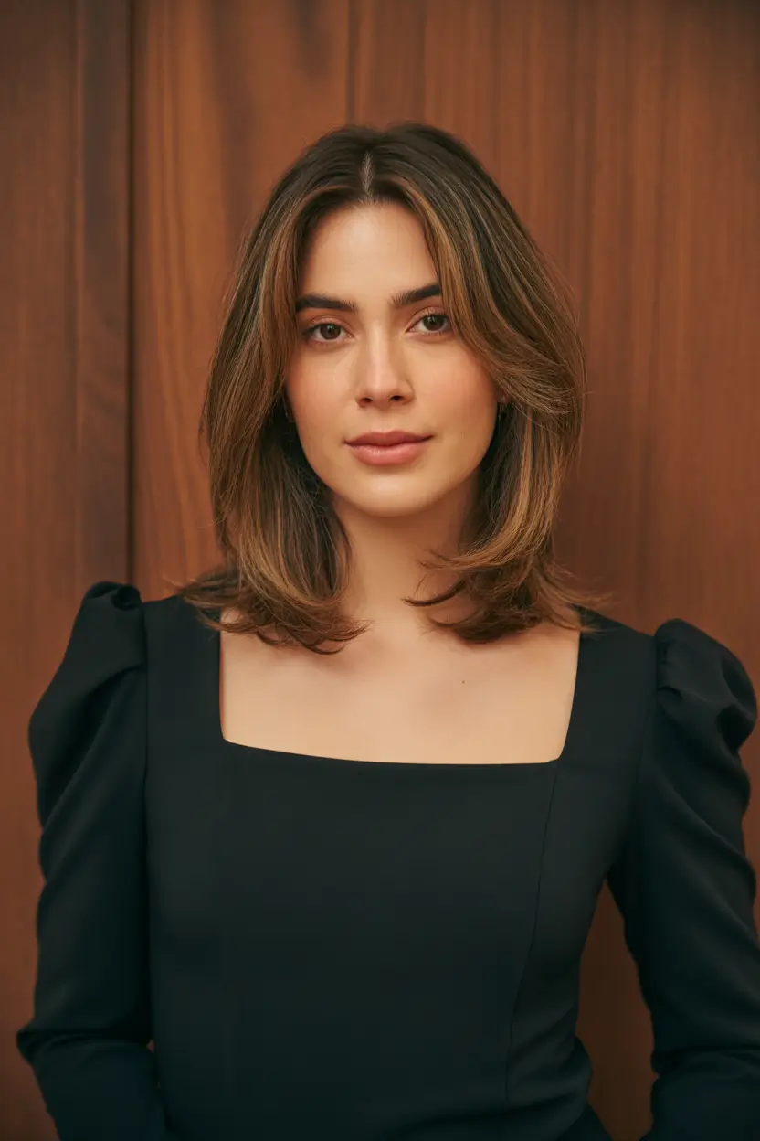 Cute Winter Haircuts 2025–2026 Medium Cut with Rounded Layers
