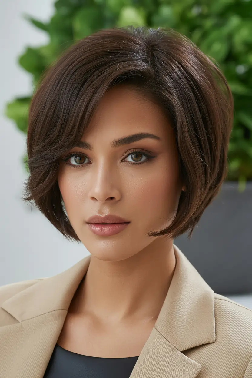 Cute Winter Haircuts 2025–2026 Classic Sleek Bob with a Modern Twist