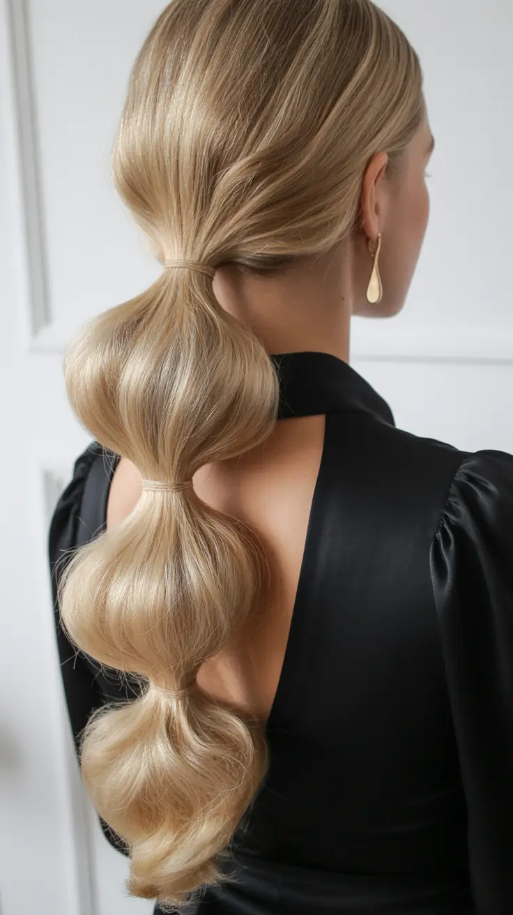 Formal Hairstyles Winter 2025–2026 Bubble Ponytail Chic