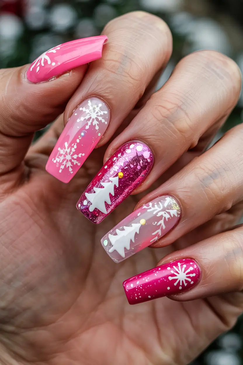Fresh Nail Colors Winter 2025–2026 Fuchsia Frost Fantasy