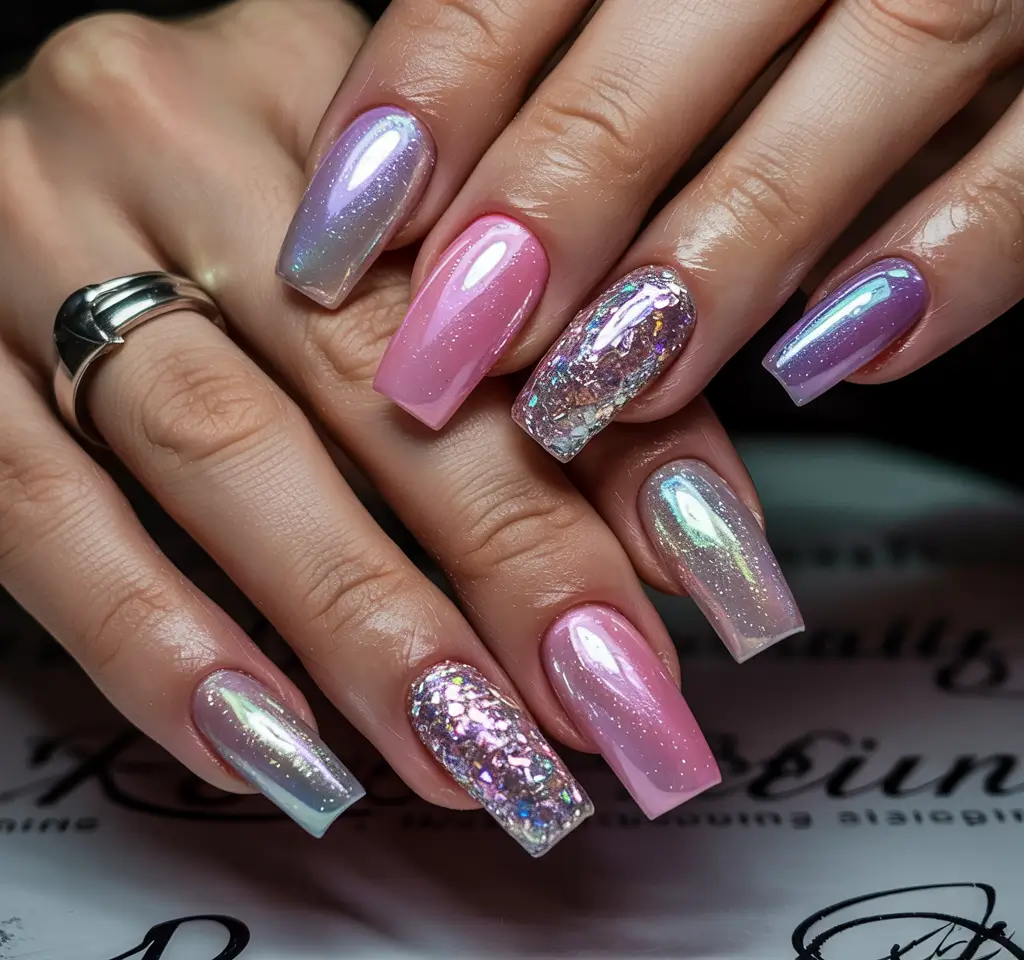 Fresh Nail Colors Winter 2025–2026 Iridescent Dream Mix