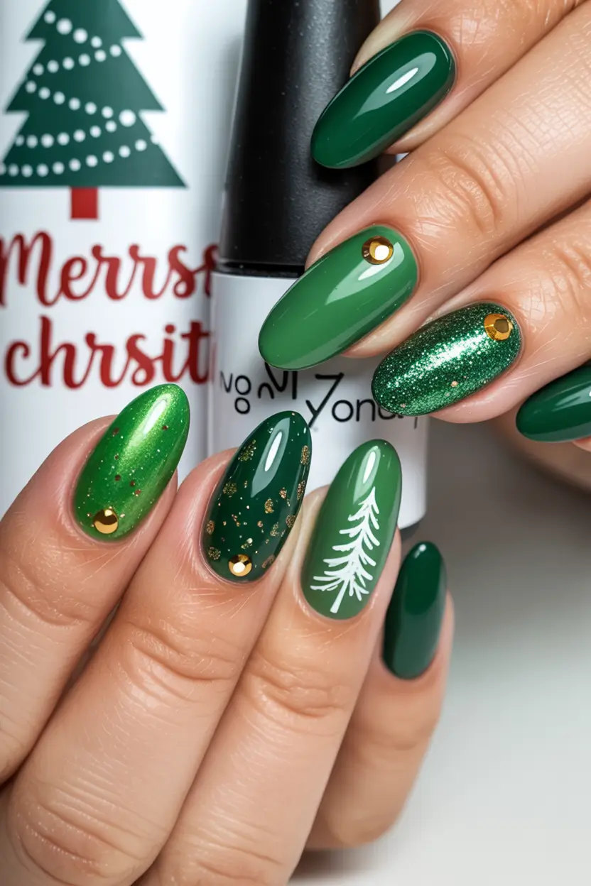 Green Nail Trends for Winter 2025–2026 - Evergreen Glow