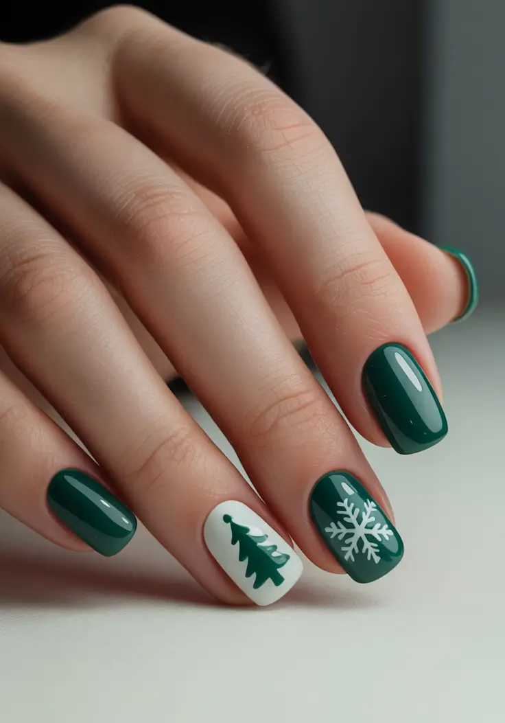 Green Nail Trends for Winter 2025–2026 - Nordic Simplicity