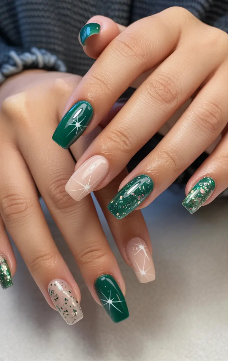 Green Nail Trends for Winter 2025–2026 - Celestial Green