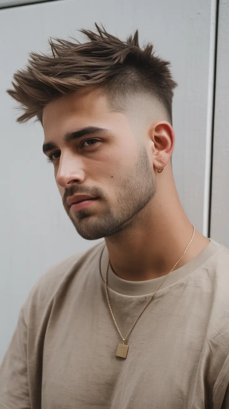 Haircuts Winter 2025–2026 Ideas for Men Spiky Fade
